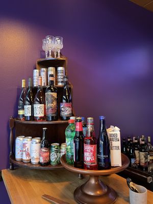 Beverage options  at Wizard Burger in Albany