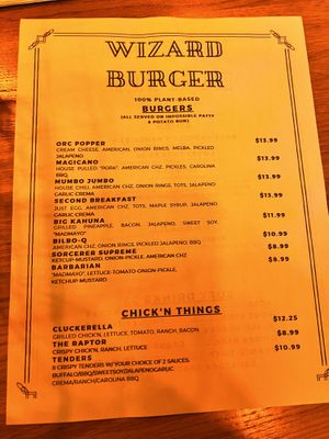   at Wizard Burger in Albany
