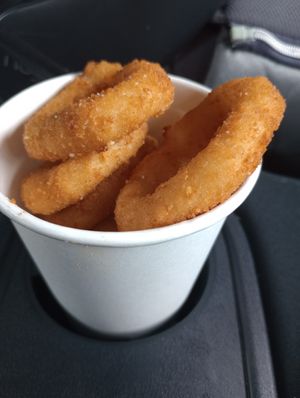 Onion rings at Wizard Burger in Albany