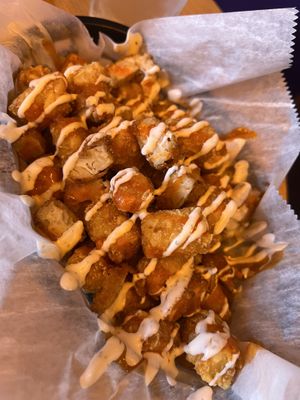 Buff chickn tots  at Wizard Burger in Albany