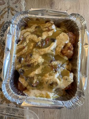 Chili cheese tots  at Wizard Burger in Albany