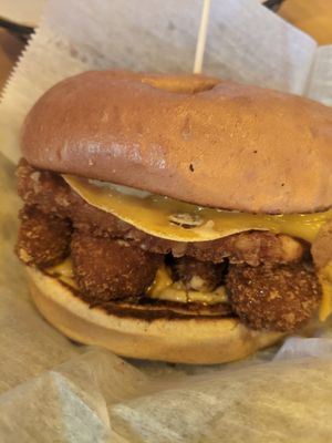 Second breakfast, sub fried chick'n at Wizard Burger in Albany