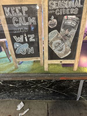 Sign  at Wizard Burger in Albany