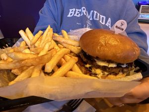 Big kahuna combo  at Wizard Burger in Albany