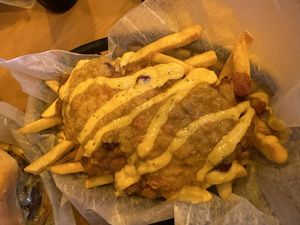 Chili cheese fries  at Wizard Burger in Albany