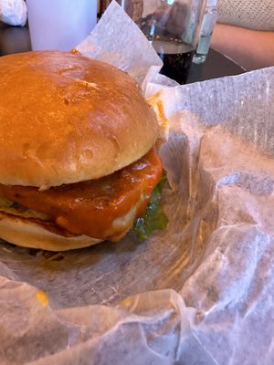 Buffalo chicken sandwich - new patty, no more tenders  at Wizard Burger in Albany