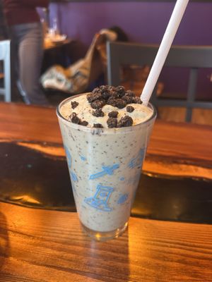 Frog mallet shake (mint oreo) #Veganuary at Wizard Burger in Albany