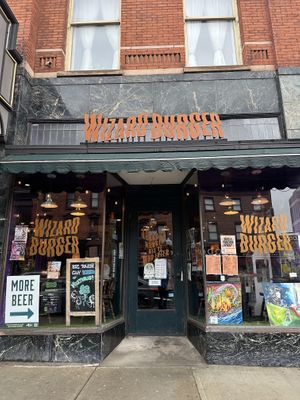 Outsidee  at Wizard Burger in Albany