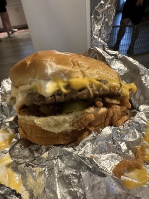 Orc popper with Melba on the side  at Wizard Burger in Albany