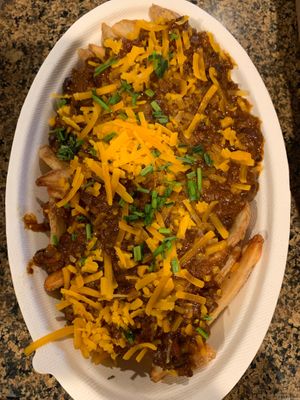 They have the best chili cheese fries droooolllll huge portion too!! at PLNT Burger in Jenkintown