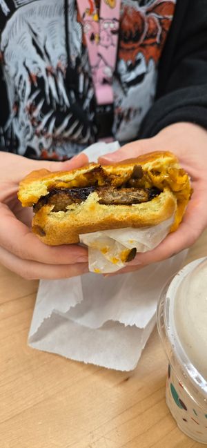 Mushroom burger at PLNT Burger in Jenkintown