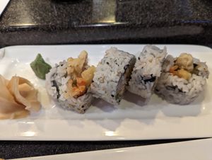 Vegetarian roll at Waraji Japanese Restaurant in Raleigh
