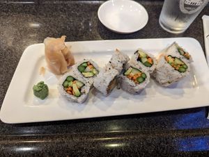 Vegetable roll at Waraji Japanese Restaurant in Raleigh