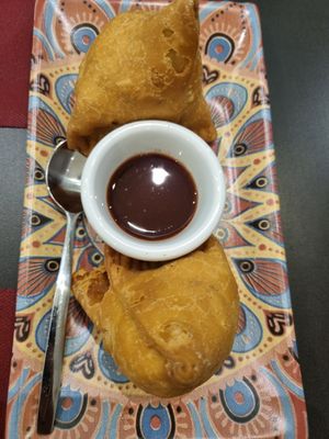 Samosa at Curcumaa in Gran Canaria