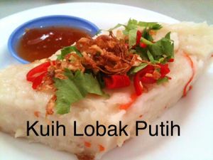 Reddish Steam Vege cake at Good Friends in Kota Kinabalu