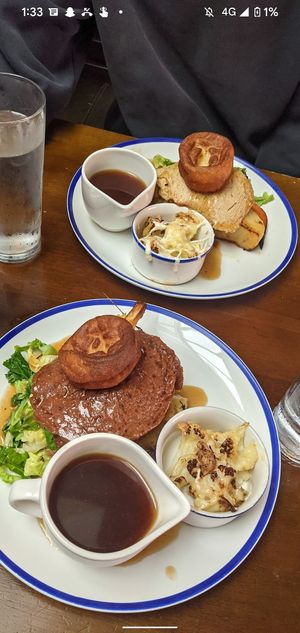 Vegan beef roast and vegan chicken roast at The Old House in Sheffield
