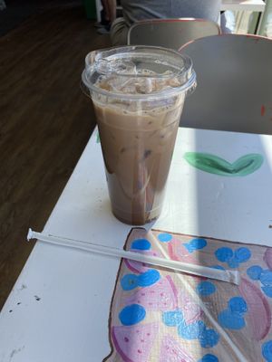 Iced chai with soy milk   at Take Two Cafe in Schenectady