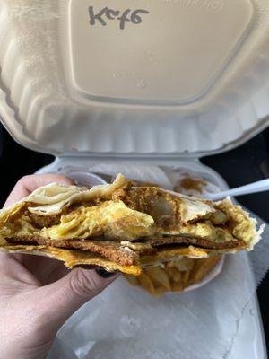 Breakfast crane  at Take Two Cafe in Schenectady