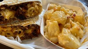 Honest Abe Mac Wrap  at Take Two Cafe in Schenectady