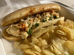 They often have specials, such as this “lobster” roll that has been on special a few times (my personal favorite!).  at Take Two Cafe in Schenectady