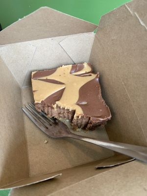Chocolate peanut butter cheesecake bar  at Take Two Cafe in Schenectady
