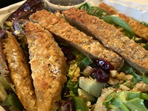 The “Had to Have a Salad” with grilled seitan. Yum!  at Take Two Cafe in Schenectady