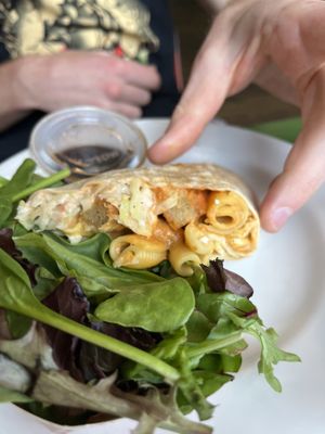 Buffalo Mac wrap  at Take Two Cafe in Schenectady