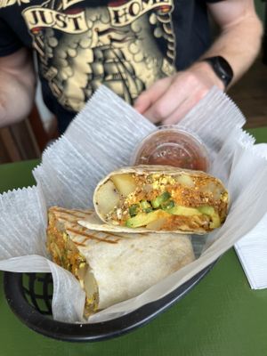 Breakfast burrito   at Take Two Cafe in Schenectady
