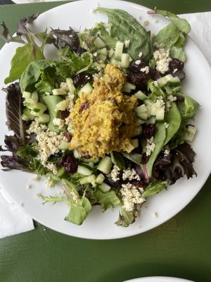 Salad with chickpeas  at Take Two Cafe in Schenectady