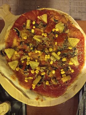 Pizza Ciutadella at Temptations in Menorca