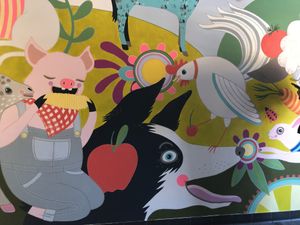 Wall mural #Veganuary at Herbie Butcher's Fried Chicken in Minneapolis