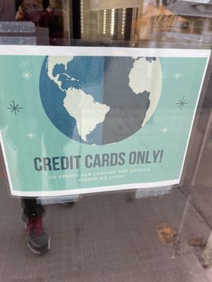 No dirty cash!  at Herbie Butcher's Fried Chicken in Minneapolis