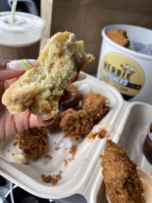 Yummy buttery biscuit   at Herbie Butcher's Fried Chicken in Minneapolis