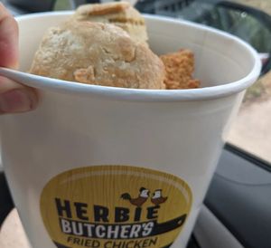 Large fried chicken bucket   at Herbie Butcher's Fried Chicken in Minneapolis