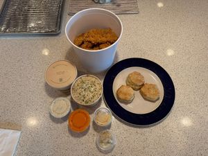 L bucket  #Veganuary at Herbie Butcher's Fried Chicken in Minneapolis