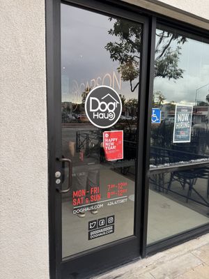 Entrance   at Dog Haus in Carson