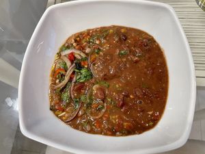 Vegan chili at Brota in Rio De Janeiro