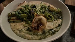 Polenta de milho Criolo e abobrinha (versão vegana)  at Brota in Rio De Janeiro