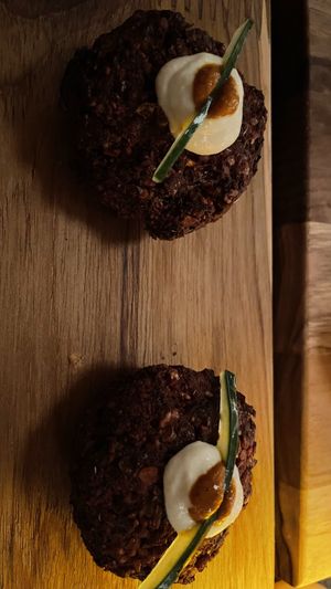 Falafel rosa  at Brota in Rio De Janeiro