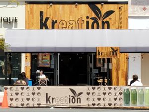 Outside view at Kreation Organic Kafe - Westwood in West Los Angeles