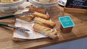 Sausage rolls (vg) at Urban Green Cafe in Newcastle Upon Tyne