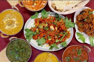 Different vegan dish at Durbar Nepalese and Indian Bistro in Cheyenne