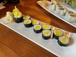 Oshinko maki roll at Tora Sushi Lounge in Tillamook