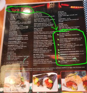  at Tora Sushi Lounge in Tillamook