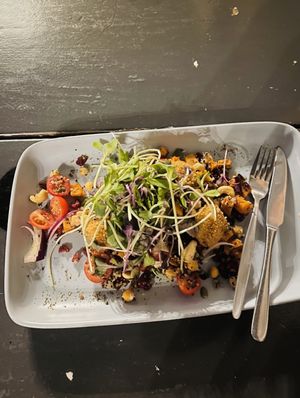 A meal they just threw together for me. It was lovely    at Oodies Cafe in Bundaberg