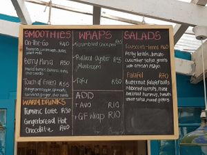 Menue  at Spoonful - Maybe closed in East London