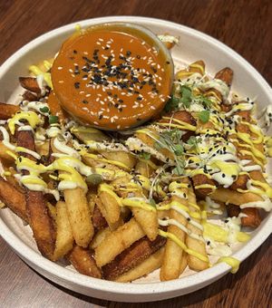 Butter Loaded Fries  at Plants and Me in Southport