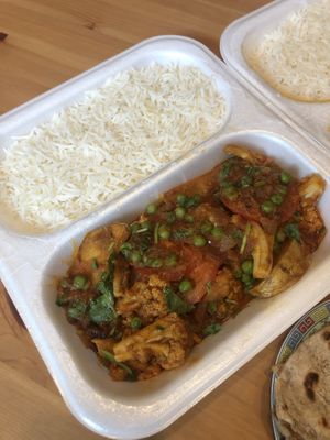 Aloo Gobhi Matar at Mini Punjabi Dhaba in Loerrach