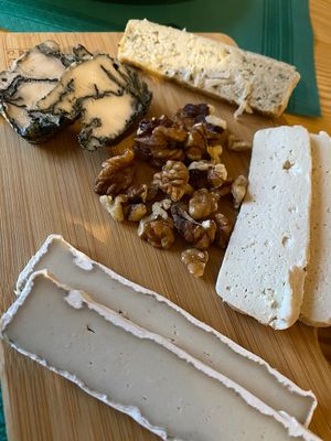 The blue cheese is amazing!! at O Viso Ecovillage in Ourol