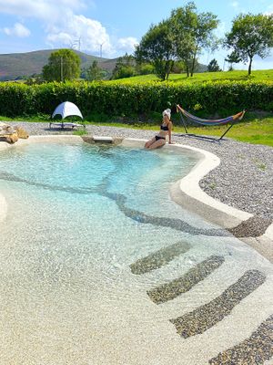 La piscina at O Viso Ecovillage in Ourol